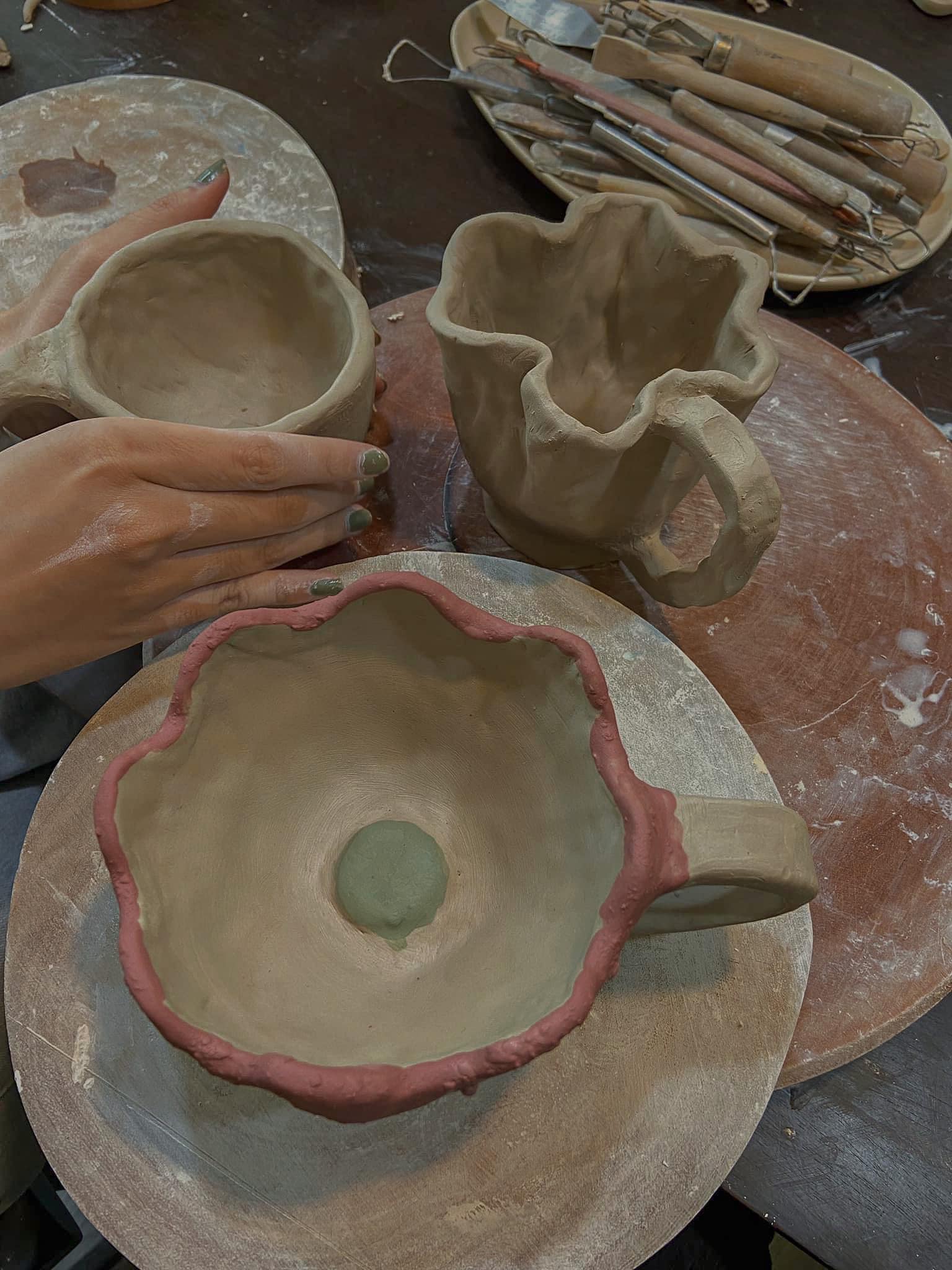 sản phẩm gốm tại workshop Toòng Teng ceramic
